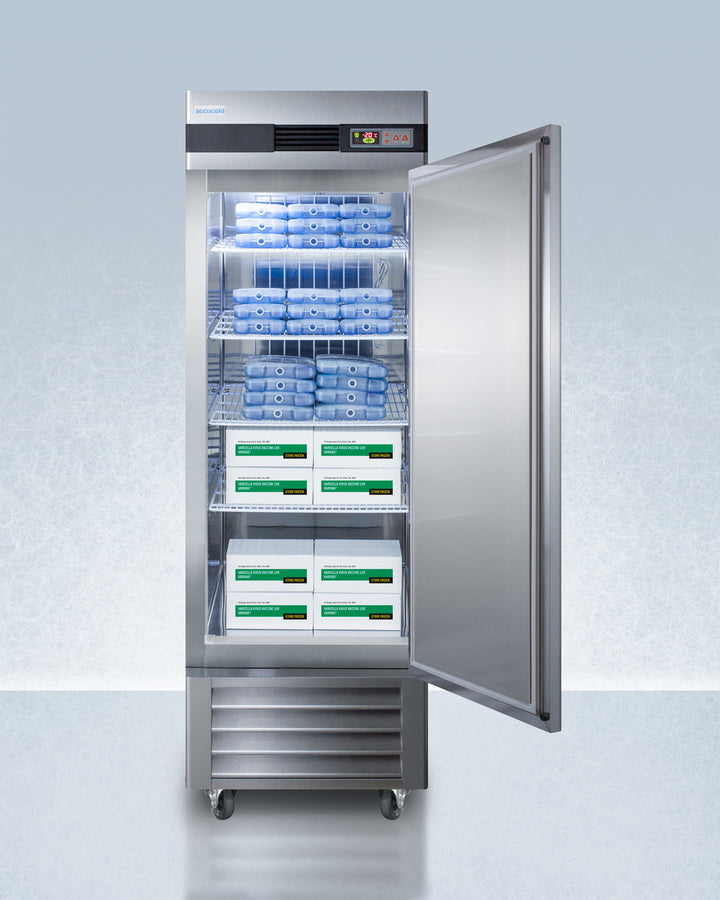Accucold 23 Cu.Ft. Upright Pharmacy Freezer in Stainless Steel with Right Hand Door