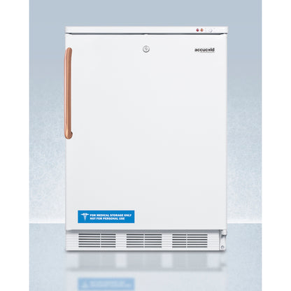 Accucold 24" Wide All-Freezer with Antimicrobial Pure Copper Handle 