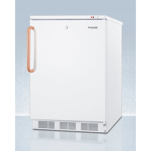 Accucold 24" Wide All-Freezer with Antimicrobial Pure Copper Handle 