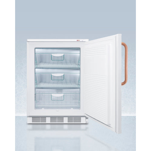 Accucold 24" Wide All-Freezer with Antimicrobial Pure Copper Handle 