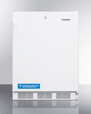 Accucold 24" Wide All-Refrigerator ADA Compliant with Automatic Defrost and White Exterior