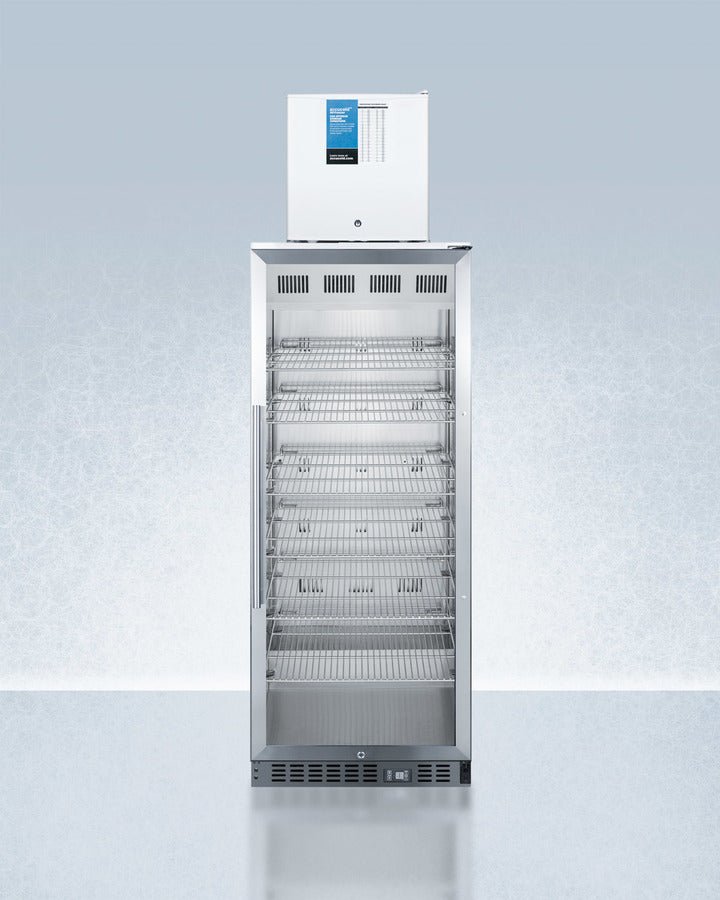 Accucold 24" Wide All-Refrigerator/All-Freezer Combination Front