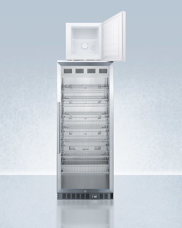 Accucold 24" Wide All-Refrigerator/All-Freezer Combination Open
