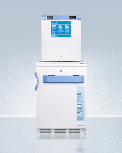 Accucold 24" Wide All-Refrigerator/All-Freezer Combination with Front Lock