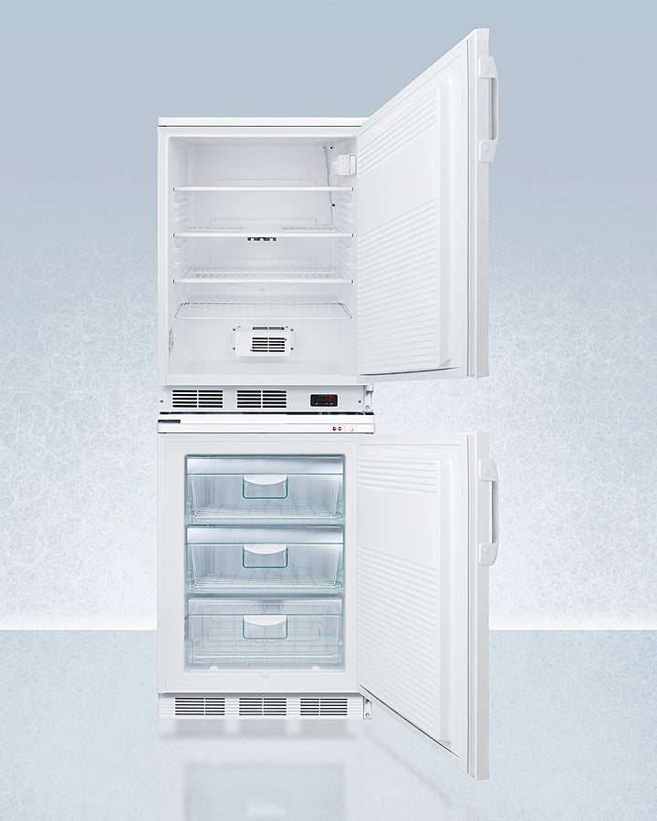 Accucold 24" Wide All-Refrigerator/All-Freezer Combination with Probe Hole Open