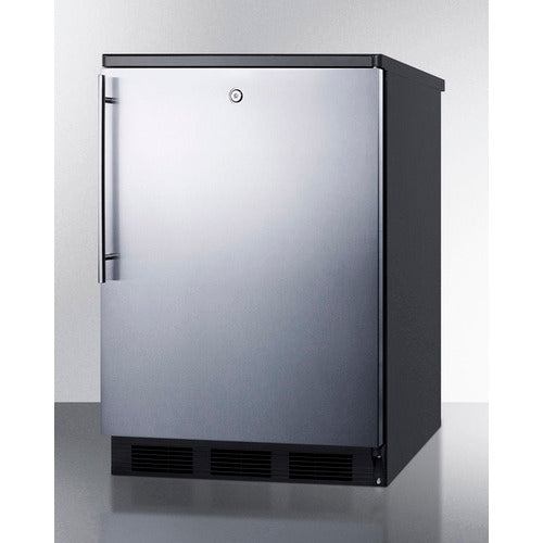 Accucold 24" Wide All-Refrigerator Auto Defrost with Stainless Steel Door