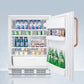 Accucold 24" Wide All-Refrigerator with Antimicrobial Pure Copper Handle