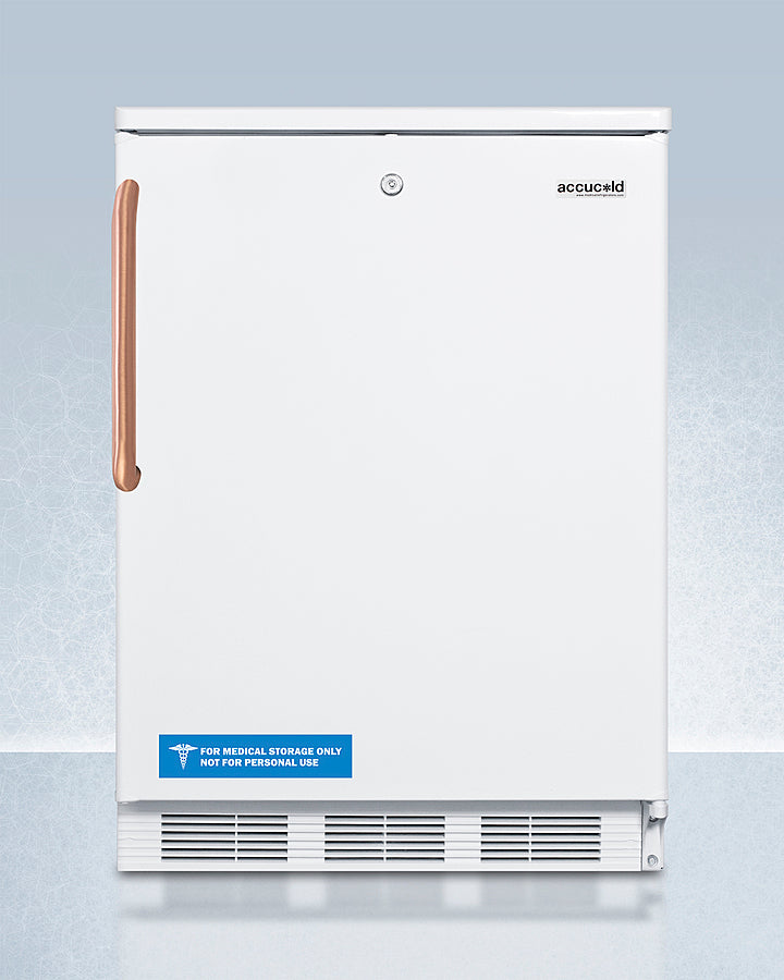 Accucold 24" Wide All-Refrigerator with Antimicrobial Pure Copper Handle