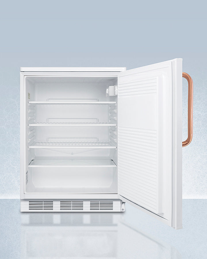 Accucold 24" Wide All-Refrigerator with Antimicrobial Pure Copper Handle