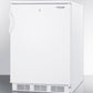 Accucold 24" Wide All-Refrigerator with Automatic Defrost and White Exterior