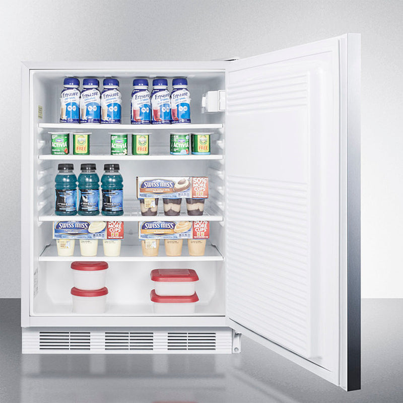 Accucold 24" Wide All-Refrigerator with Horizontal Handle