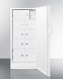 Accucold 24" Wide All-Refrigerator with Nine Interior Locking Compartments