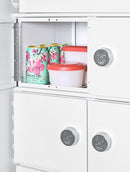 Accucold 24" Wide All-Refrigerator with Nine Interior Locking Compartments