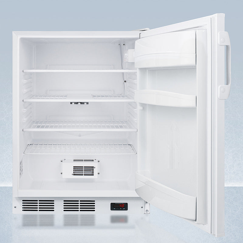 Accucold 24" Wide All-Refrigerator with Probe Hole ADA Compliant