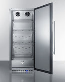 Accucold 24" Wide All-Refrigerator with Stainless Steel Interior and Exterior