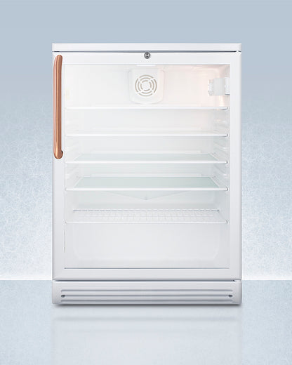 Accucold 24" Wide Beverage Center with Antimicrobial Pure Copper Handle