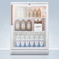 Accucold 24" Wide Beverage Center with Antimicrobial Pure Copper Handle