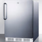 Accucold 24" Wide Built-In All-Refrigerator ADA Compliant with Auto Defrost and Stainless Steel Exterior