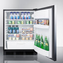 Accucold 24" Wide Built-In All-Refrigerator ADA Compliant with Horizontal Handle
