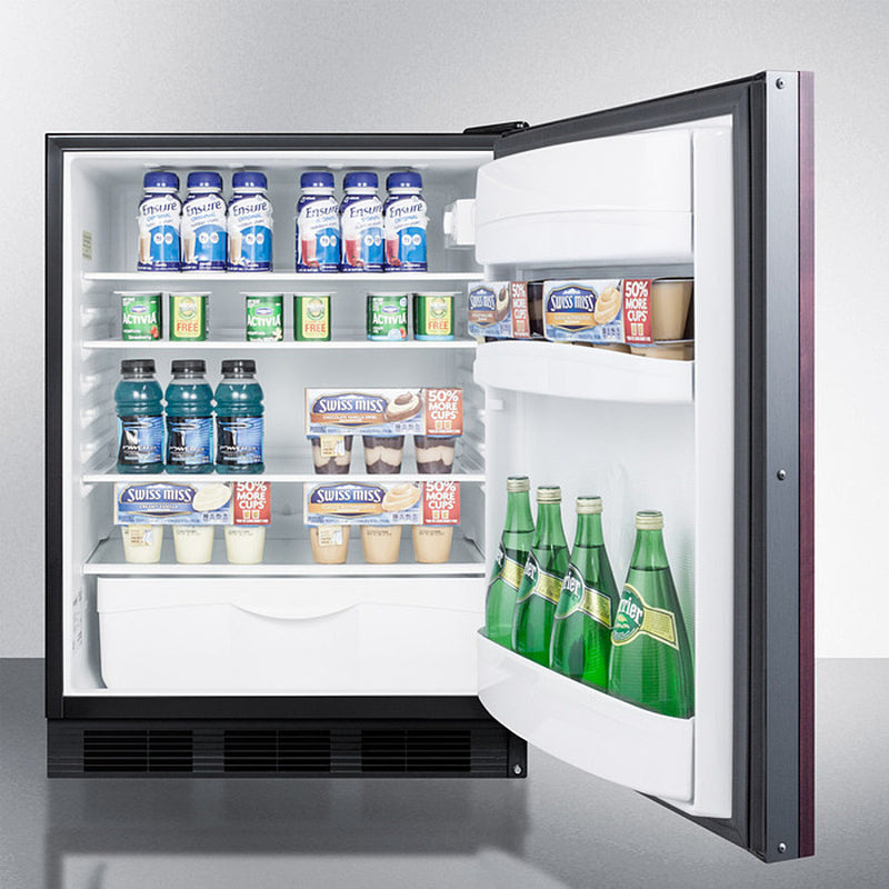 Accucold 24" Wide Built-In All-Refrigerator ADA Compliant with Integrated Door Frame