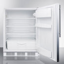 Accucold 24" Wide Built-In All-Refrigerator ADA Compliant with Thin Handle Open