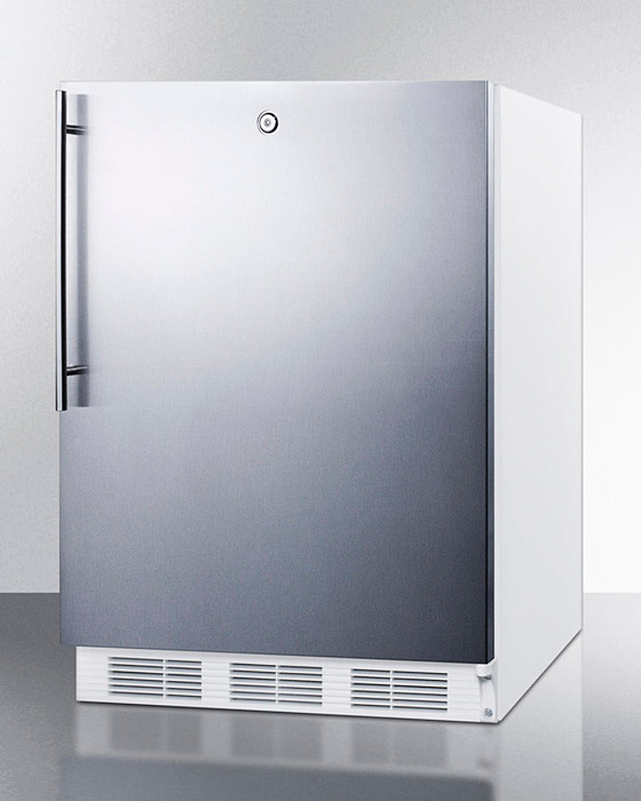 Accucold 24" Wide Built-In All-Refrigerator ADA Compliant with Thin Handle Angle