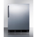 Products Accucold 24" Wide Built-In All-Refrigerator Auto Defrost with Complete Stainless Steel Exterior