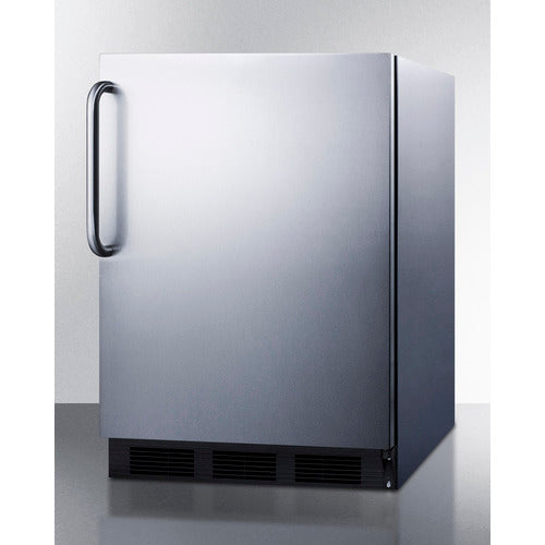 Products Accucold 24" Wide Built-In All-Refrigerator Auto Defrost with Complete Stainless Steel Exterior