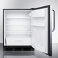 Products Accucold 24" Wide Built-In All-Refrigerator Auto Defrost with Complete Stainless Steel Exterior