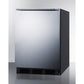 Accucold 24" Wide Built-In All-Refrigerator Auto Defrost with Stainless Steel Door 