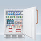 Accucold 24" Wide Built-In All-Refrigerator with Antimicrobial Pure Copper Handle ADA Compliant Full