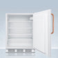 Accucold 24" Wide Built-In All-Refrigerator with Antimicrobial Pure Copper Handle ADA Compliant Open