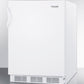 Accucold 24" Wide Built-In All-Refrigerator with Auto Defrost and White Exterior