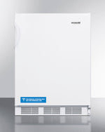 Accucold 24" Wide Built-In All-Refrigerator with Automatic Defrost and White Exterior ADA Compliant Front