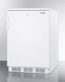 Accucold 24" Wide Built-In All-Refrigerator with Automatic Defrost and White Exterior