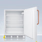 Accucold 24" Wide Built-In All-Refrigerator with Copper Handle ADA Compliant Open