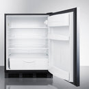 Accucold 24" Wide Built-In All-Refrigerator with Horizontal Handle