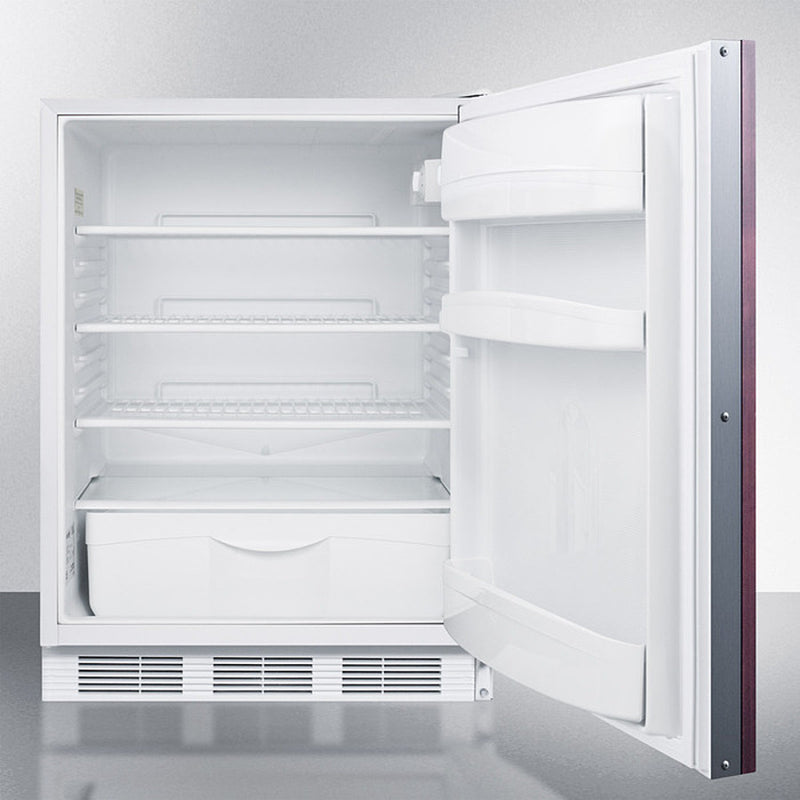 Accucold 24" Wide Built-In All-Refrigerator with Integrated Door Frame ADA Compliant Open