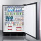 Accucold 24" Wide Built-In All-Refrigerator with Integrated Door Frame ADA Compliant 