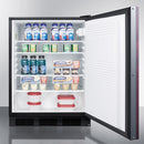 Accucold 24" Wide Built-In All-Refrigerator with Integrated Door Frame ADA Compliant 