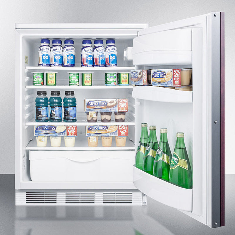 Accucold 24" Wide Built-In All-Refrigerator with Integrated Door Frame Full