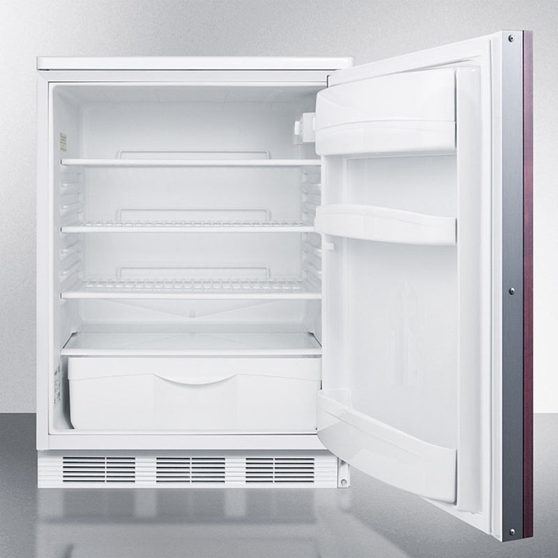 Accucold 24" Wide Built-In All-Refrigerator with Integrated Door Frame Open