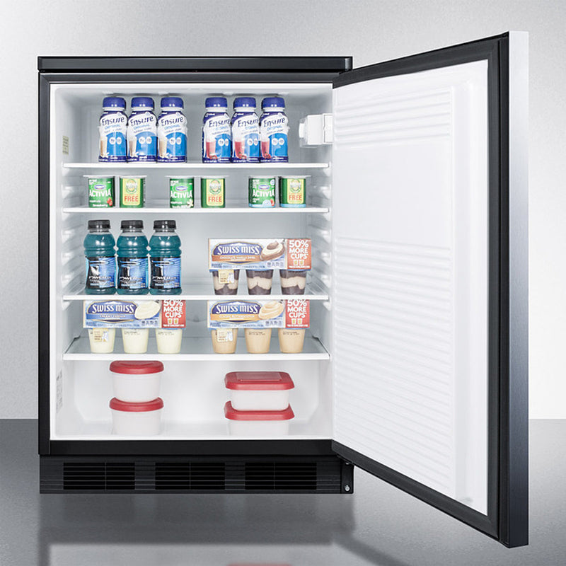 Accucold 24" Wide Built-In All-Refrigerator with Integrated Door Frame