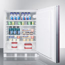 Accucold 24" Wide Built-In All-Refrigerator with Integrated Door Frame