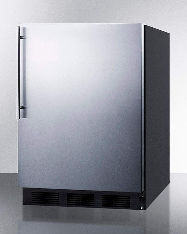Accucold 24" Wide Built-In All-Refrigerator with Thin Handle ADA Compliant Angle