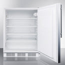 Accucold 24" Wide Built-In All-Refrigerator with Thin Handle ADA Compliant Open