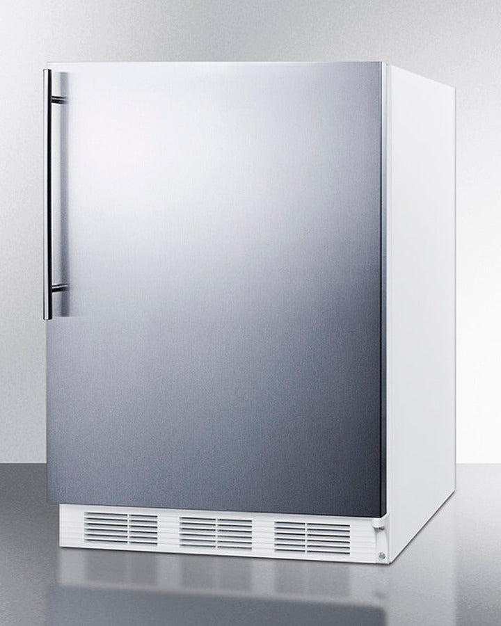 Accucold 24" Wide Built-In All-Refrigerator with Thin Handle ADA Compliant Angle