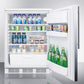 Accucold 24" Wide Built-In All-Refrigerator with Thin Handle