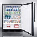 Accucold 24" Wide Built-In All-Refrigerator with Thin Handle