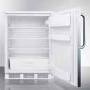 Accucold 24" Wide Built-In All-Refrigerator with Towel Bar Handle